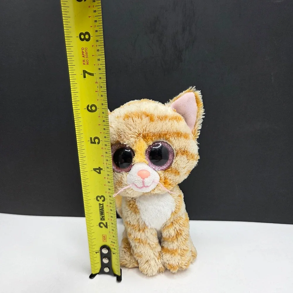 Ty Beanie Boos Tabitha Orange Tabby Cat Plush 6